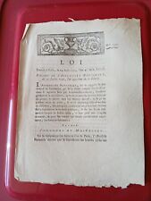 Loi Liquidation De La Dette Publique RÉVOLUTION  -  LOUIS XVI