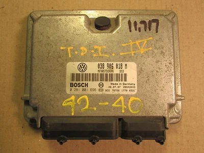 98 VOLKSWAGEN BEETLE 1.9L TURBO DIÉSEL EN ECU ECM ORDENADOR 038 906 018 M Foto 1 de 4