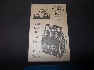 Anuncio de periódico Coca Cola raro Coca-Cola espera... Tu distribuidor tiene un práctico Santa de 6 botellas - Imagen 1 de 4