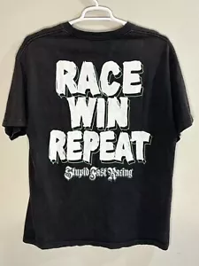 Camiseta Stupid Fast Racing Para Hombre XL CARRERA GANAR REPETICIÓN Doble Cara - Imagen 1 de 4