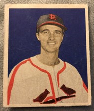 1949 Bowman Howie Pollet Baseball Card #95 Cardinals Pitcher Low Grade
