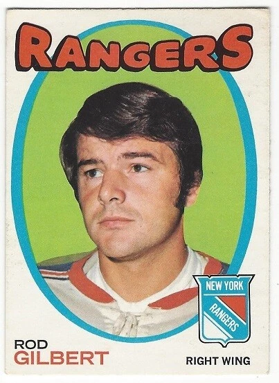 1971-72 OPC HOCKEY #123 ROD GILBERT - EX-/EX - Image 1 of 1