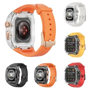 Per Apple Watch Cinturino Custodia Bumper + Cinturino Iwatch 9 8 7 6 5 4 Ultra 2/1 44/45/49mm - Foto 1 di 30