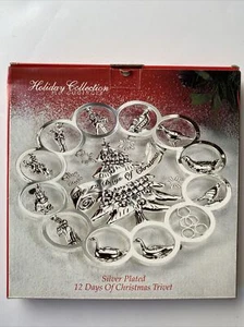 12 Days Of Christmas Trivet Sterling Silver Plated Godinger Holiday Collection - Picture 1 of 5