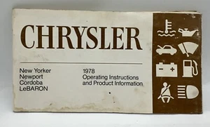 1978 Chrysler Owner's Manual/Operating Instructions - Bild 1 von 4