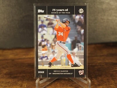 2022 Topps X 75 Years of ROY Bryce Harper 42 2012 Nationals - Image 1 of 2