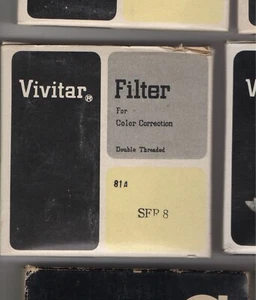 FILTER Vivitar zur Farbkorrektur Doppelgewinde 81A Serie 8 gelb - Bild 1 von 1