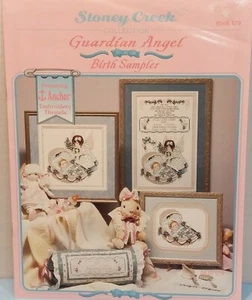 Guardian Angel Birth Sampler 1 Cross Stitch Pattern Projects By Stoney Creek - Picture 1 of 4