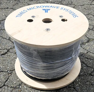 AMPHENOL TIMES MICROWAVE SYSTEMS LMR-240 50 OHM COAXIAL CABLE 1000' SPOOL LMR240 - Picture 1 of 4