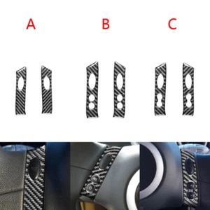 Carbon Fiber Steering Wheel Button Panel Trim for Mini Cooper 2002-2004 - Picture 1 of 10