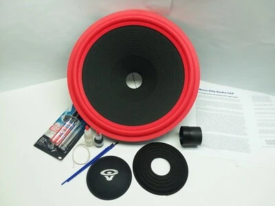  Kit de reconexión de 15" 4 ohmios para cono acanalado woofer Cerwin Vega ATW-15 ATW15 (At-15) Foto 1 de 2