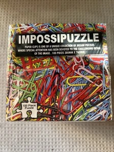 Impossipuzzle Paper Clips 100 Pieces Jigsaw Puzzle NEW Gift Fun - Picture 1 of 4