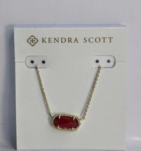 Collana con ciondolo Elisa placcato oro giallo rosso Kendra Scott Berry - Foto 1 di 4