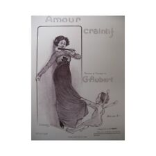 Aubert Gaston Amor Temeroso Pousthomis Canto Piano 1908