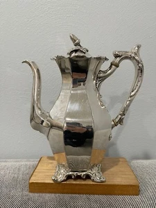 Vintage Antique Evans London Bridge Silver Plated Teapot w/ Acorn Finial - Picture 1 of 12