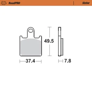 MotoMaster Front Brake Pads for Kawasaki Z1000 2007-2009 RoadPRO Sinter  - Picture 1 of 1
