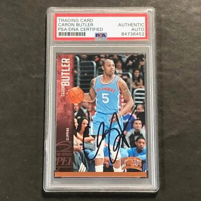 2012-13 Panini Threads #61 Caron Butler Signed Card AUTO PSA Slabbed Clippers - Image 1 of 2