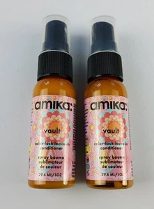 Lot of 2-Amika Vault Color-Lock Leave in Conditioner 1fl Oz/29.6ml - Picture 1 of 3