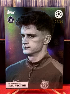 Pau Victor 28/49 Rookie RC Barcelona Topps Simplicidad 2025 - Picture 1 of 3
