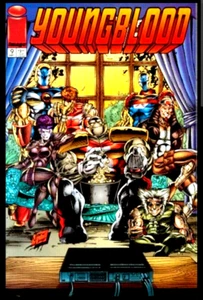 1994 IMAGE YOUNGBLOOD 9 1st Printing Bag & Board VALENTINO FRAGA TALMAN EXTREME - Picture 1 of 3