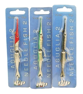 3 x DIP AGUGLIA 12 cm - 5 gr - Artificiale snodato - traina serra spigola FA771 - Foto 1 di 8