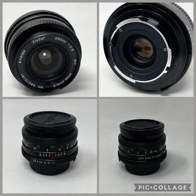 Vintage Vivitar 28mm 1:2.8 MC Wide Angle Lens Made In Japan Well Kept Good Shape - Image 1 of 4