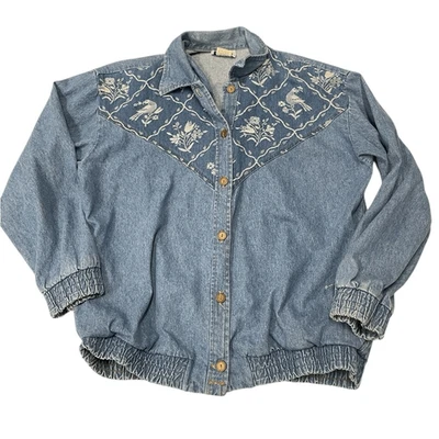 Chaqueta vaquera bordada TEDDI Foto 1 de 4