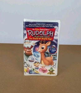 NEW SEALED Rudolph The Red-Nosed Reindeer & The Island Of Misfit Toys VHS 2001 - Imagen 1 de 3