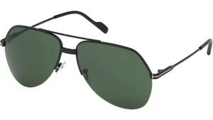 Tom Ford Sunglasses Wilder -02 FT 644 01N Black Shades Green lens 62-15-140 - Picture 1 of 5