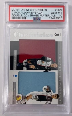 2019 Panini Chronicles Ronaldo/Dybala Materials Player Worn Gem MT PSA 10 - Bild 1 von 2