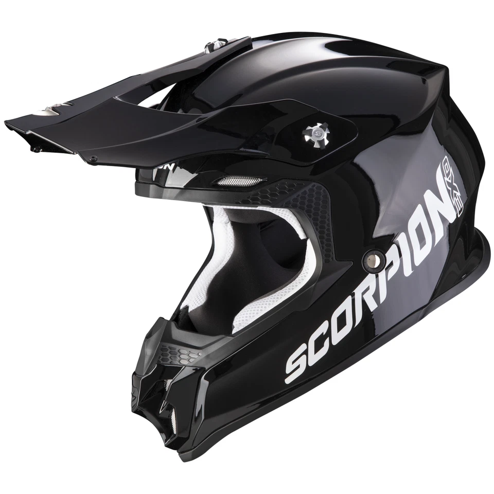 Casque de motocross tout-terrain Scorpion VX-16 Air Solid noir - Photo 1/1