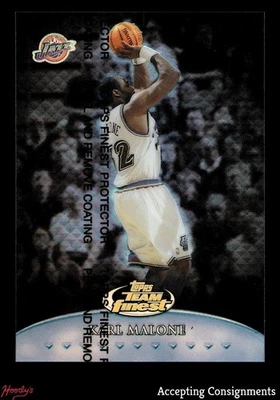 1999-00 Finest Team Finest Blue Refractors #TF8 Karl Malone 089/150 Jazz - image 1 of 2