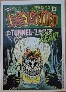 Pegatinas de portada de cómic Topps 1969 inesperadas El túnel del miedo (b1) - Imagen 1 de 2