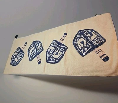 Hanukkah Dreidel Corredor de Mesa con Cuentas Judaísmo Religión Espiritualidad 14" x 36" Nuevo Foto 1 de 4