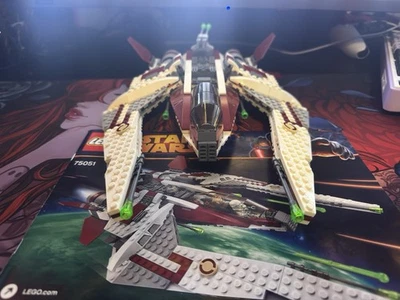 LEGO Star Wars Jedi Scout Fighter 75051 100% Complete With Minifigs and Manual - Image 1 of 4