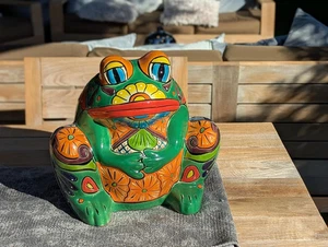 Maceta para rana Talavera | Cerámica para maceta de interior o exterior - Imagen 1 de 8