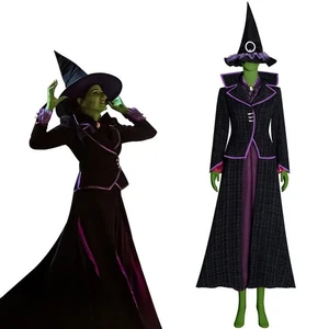 Agatha Harkness Cosplay Witch Agatha Halloween Costume Jacket Hat Full Set - Picture 1 of 17