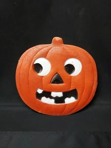 1930s Halloween Diecut EMBOSSED Thick Paper Pumpkin 10" Made In Germany UNUSED - Picture 1 of 11