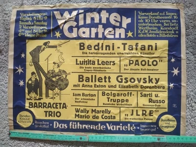 Plakat Wintergarten 1931, Varieté - Bild 1 von 2