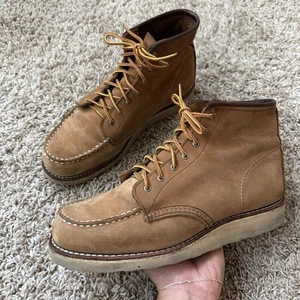 Red Wing Heritage Moc Toe Boots 6” 3372 Khaki Honey Chinook US Women’s Size 9.5 - Picture 1 of 10