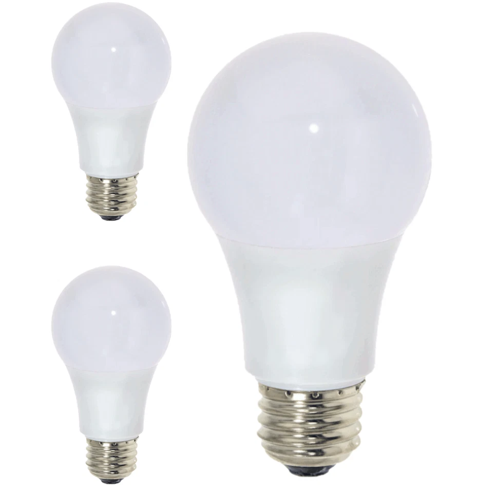 Diodesy A19 LED Blue Light 5W 80LM E26 120V 200° White Turns Blue When Lit 3Pk - Image 1 of 2