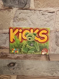 Tarjeta de coleccionista TY Beanie Babies Kicks the Soccer Bear 1999 segunda edición - Imagen 1 de 2