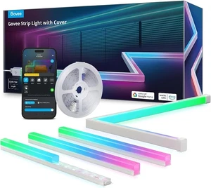Govee H61B6 RGBIC LED Strip Lights 32.8ft with Covers - Picture 1 of 9