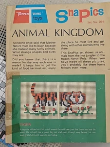 Vintage Tupperware Toys Snapics Animal Kingdom Set No.204 – No Box, mosaic toy - Bild 1 von 3