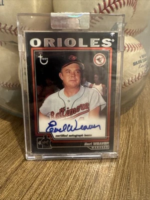 2004 Topps Retired Signature Earl Weaver #TA-EW Autograph Sealed - Image 1 of 2