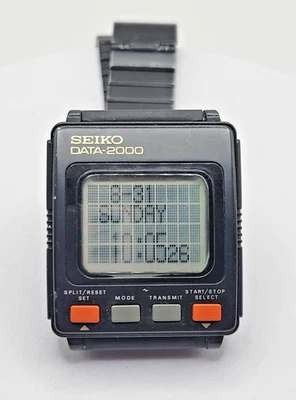 Vintage SEIKO DATA-2000 LCD Display 2000 Character 1983 Computer Men's Watch !! - Image 1 of 4