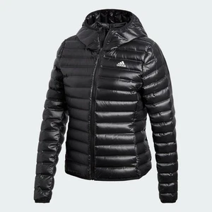 adidas Womens Coat Slim Fit Varilite Down Hooded Jacket Ladies Hiking M SALE - Picture 1 of 2