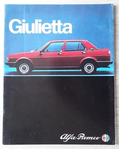 Alfa Romeo Giulietta 1.6 & 1.8 Saloon Brochure 1980 - Picture 1 of 9