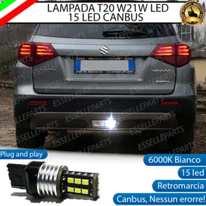 LAMPADA RETROMARCIA 15 LED T20 CANBUS SUZUKI VITARA fari posteriori a led 6000K - Foto 1 di 7