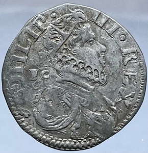 CARLINO 1620 NAPOLI RE FILIPPO III° DI SPAGNA 1598-1621 MONETA ARGENTO - Imagen 1 de 2